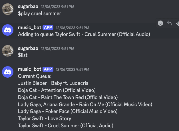 Discord Music Bot